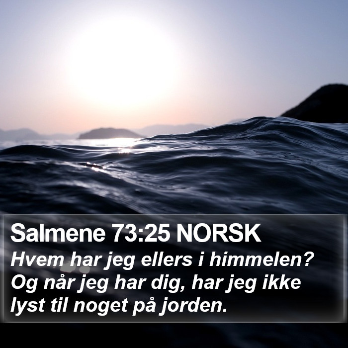 Salmene 73:25 NORSK Bible Study