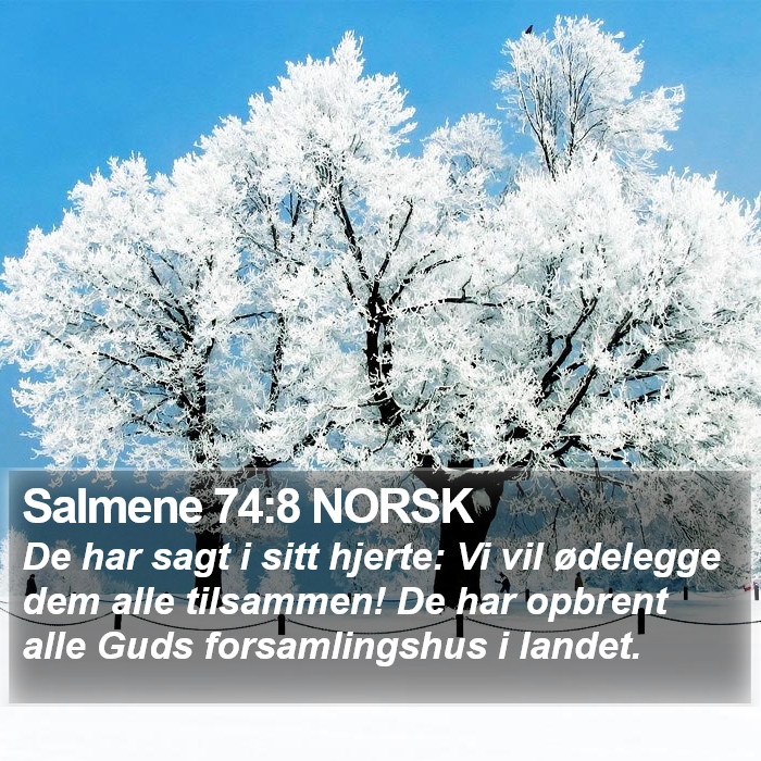 Salmene 74:8 NORSK Bible Study
