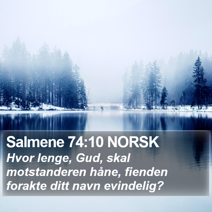 Salmene 74:10 NORSK Bible Study