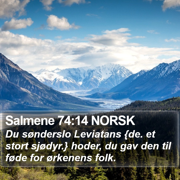 Salmene 74:14 NORSK Bible Study