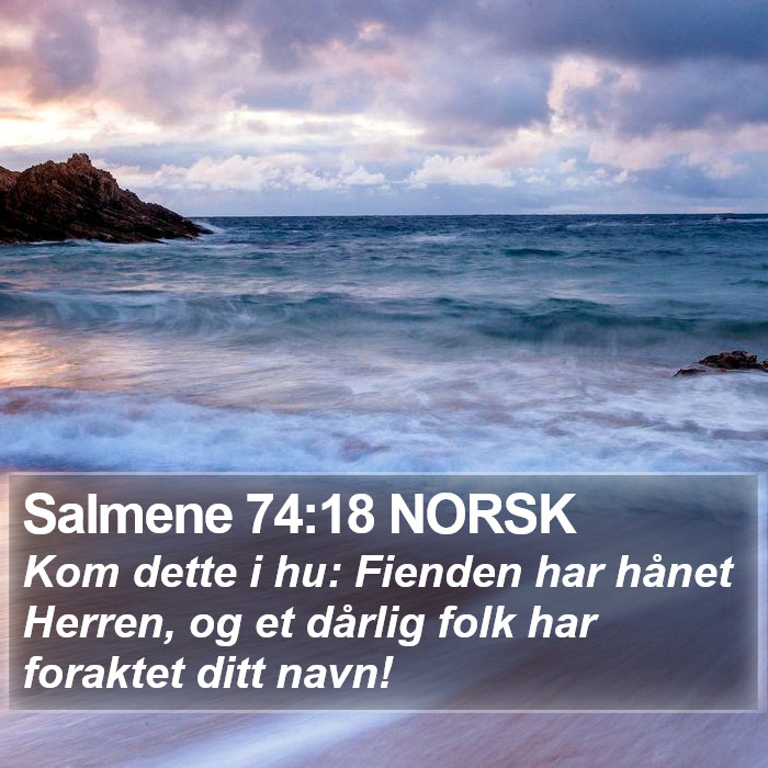 Salmene 74:18 NORSK Bible Study