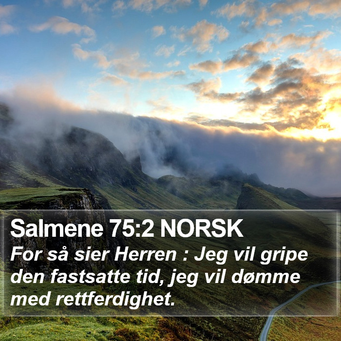 Salmene 75:2 NORSK Bible Study