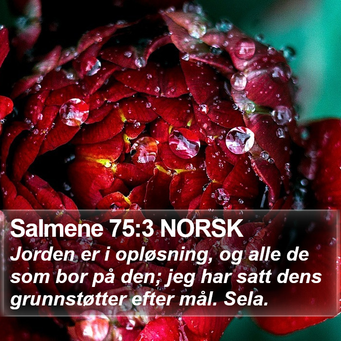 Salmene 75:3 NORSK Bible Study