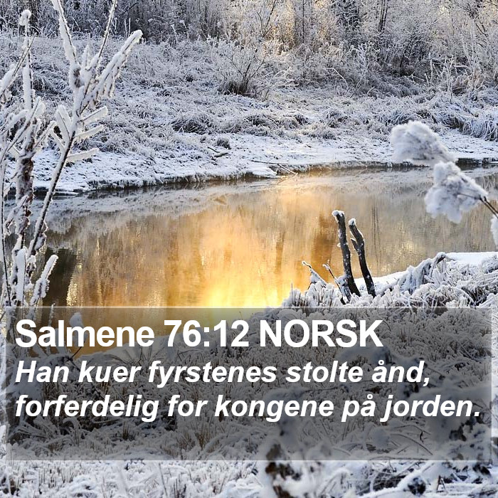 Salmene 76:12 NORSK Bible Study