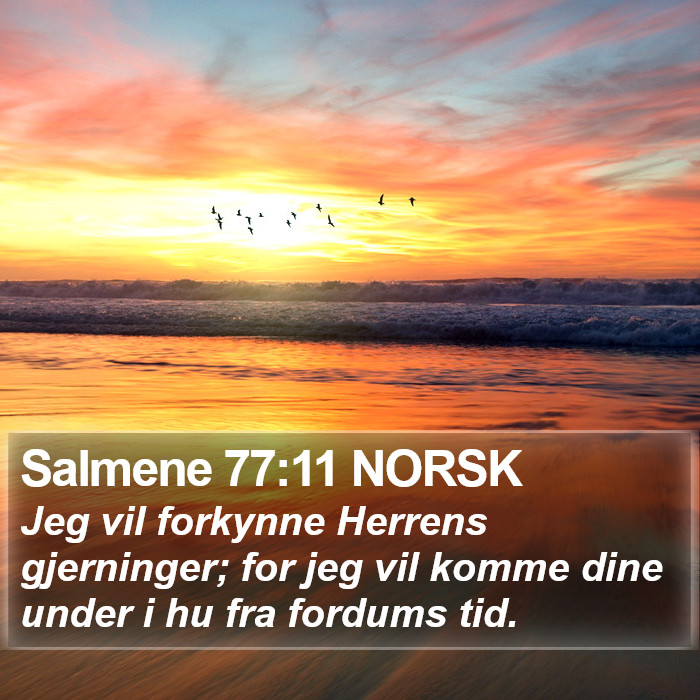 Salmene 77:11 NORSK Bible Study