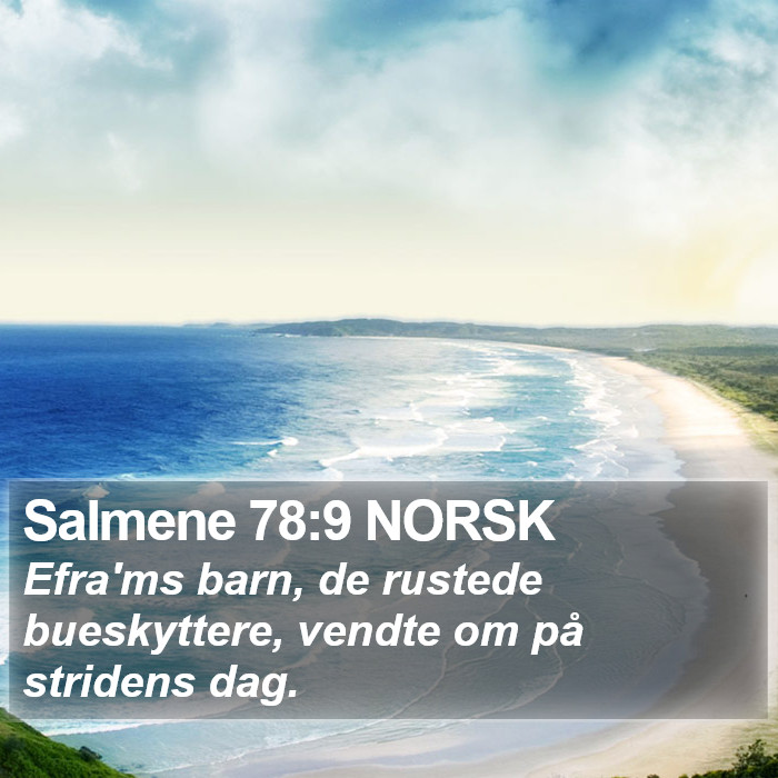 Salmene 78:9 NORSK Bible Study