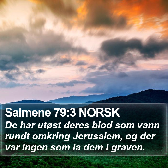 Salmene 79:3 NORSK Bible Study