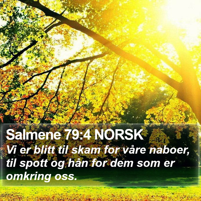 Salmene 79:4 NORSK Bible Study