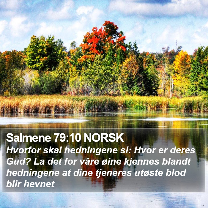 Salmene 79:10 NORSK Bible Study