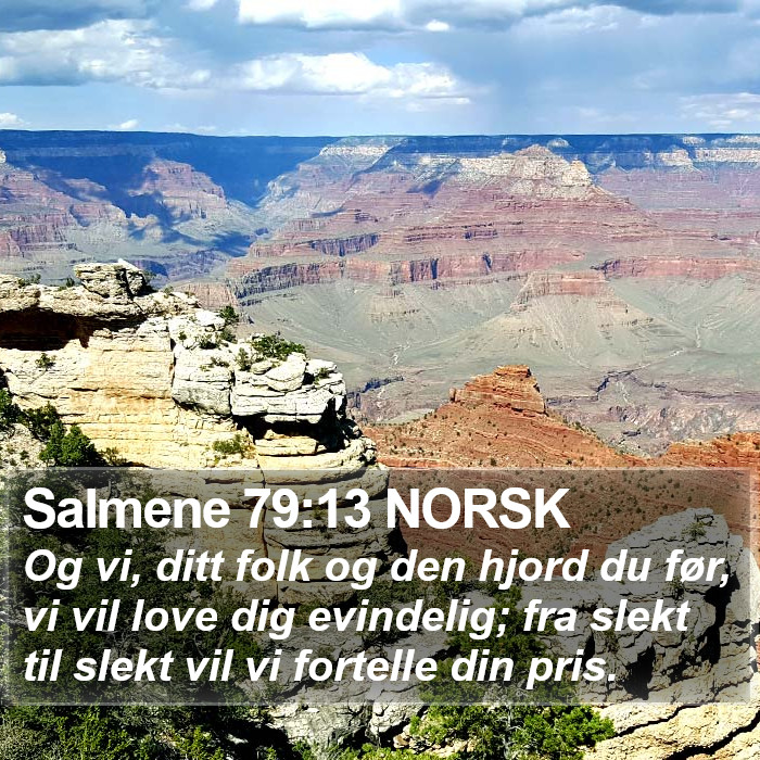 Salmene 79:13 NORSK Bible Study