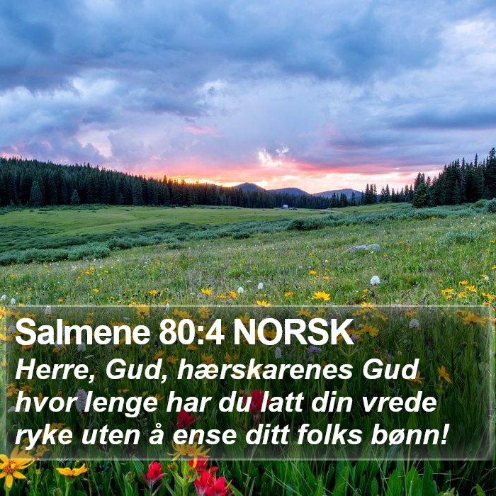 Salmene 80:4 NORSK Bible Study