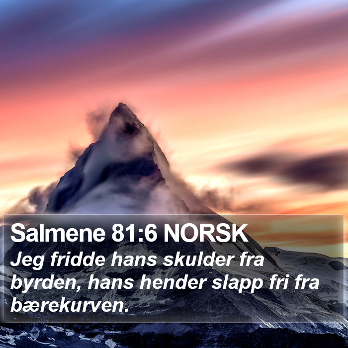 Salmene 81:6 NORSK Bible Study