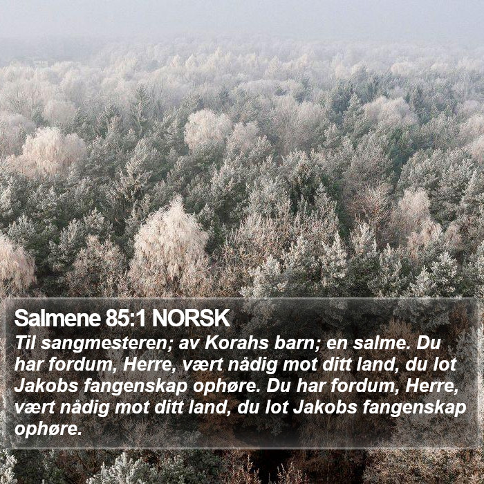Salmene 85:1 NORSK Bible Study