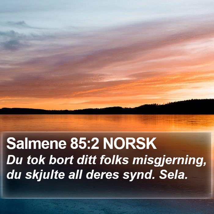 Salmene 85:2 NORSK Bible Study