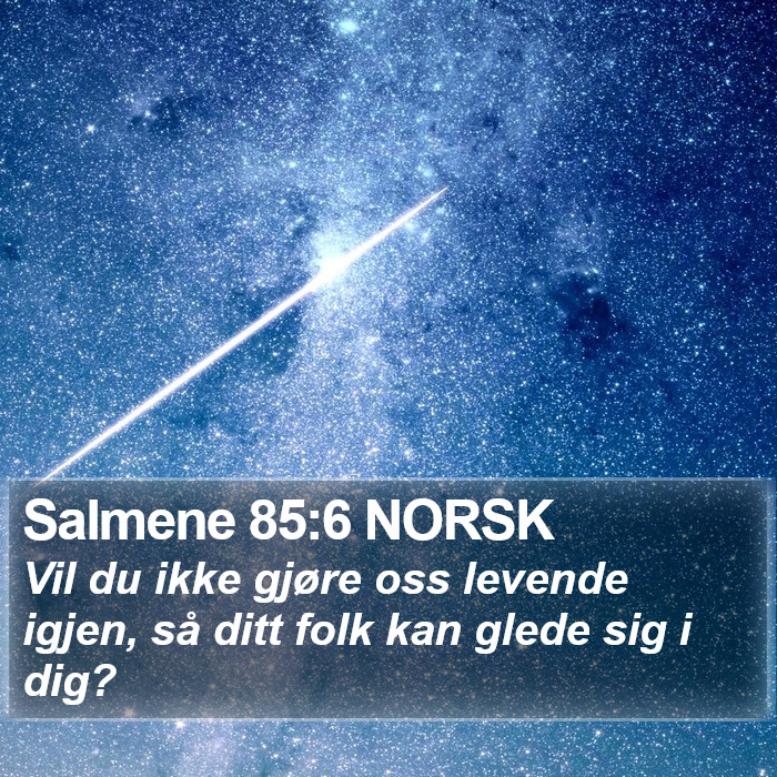 Salmene 85:6 NORSK Bible Study