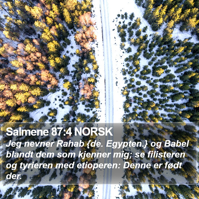 Salmene 87:4 NORSK Bible Study