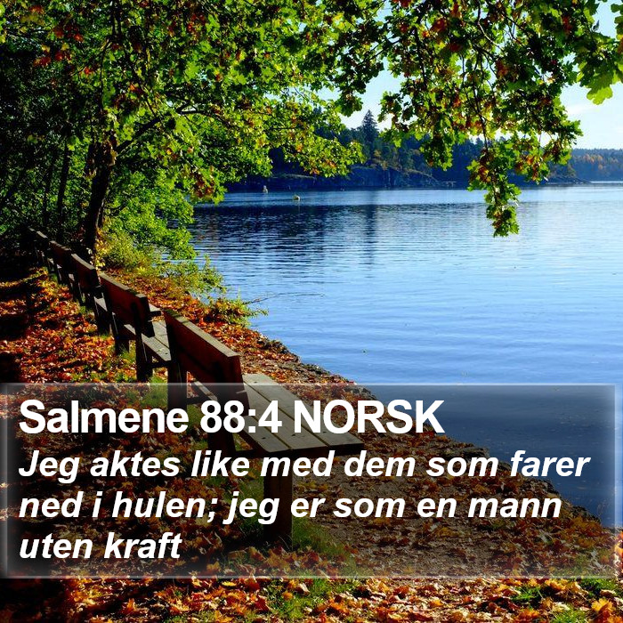 Salmene 88:4 NORSK Bible Study