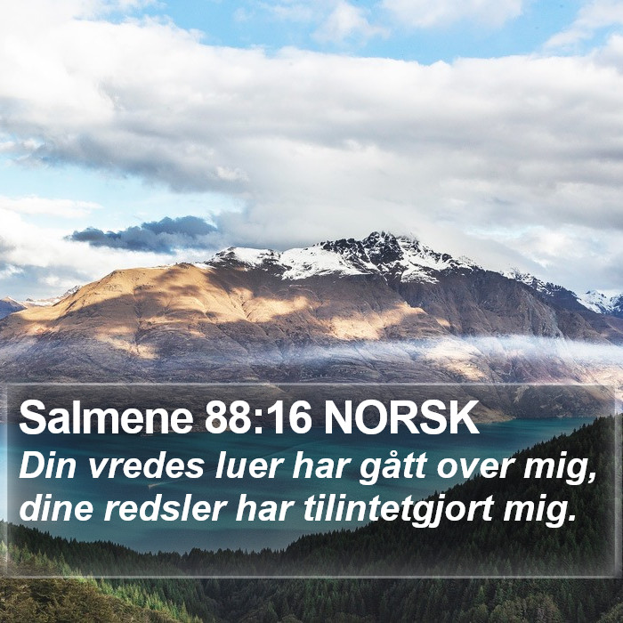 Salmene 88:16 NORSK Bible Study