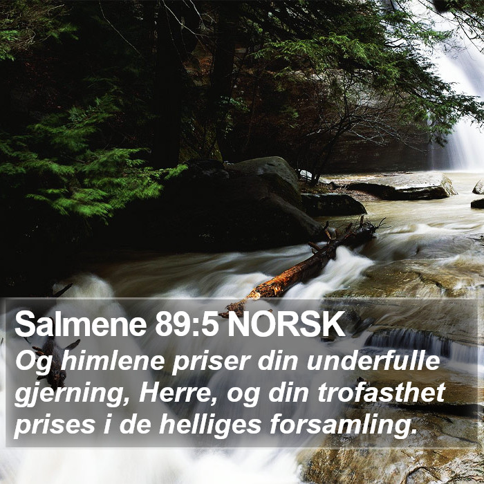 Salmene 89:5 NORSK Bible Study