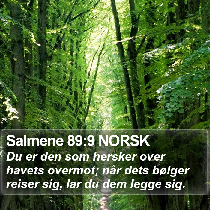 Salmene 89:9 NORSK Bible Study