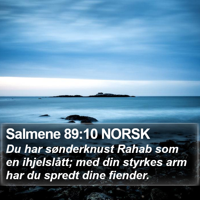 Salmene 89:10 NORSK Bible Study