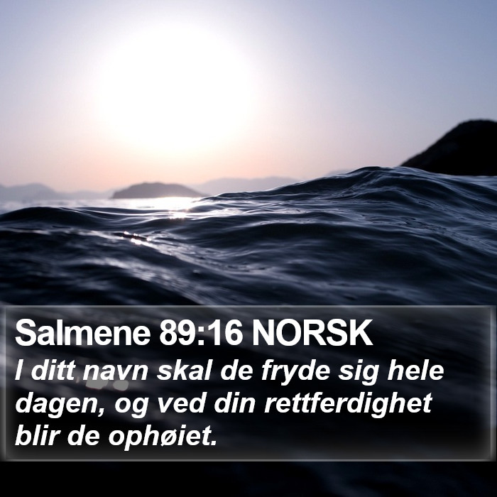 Salmene 89:16 NORSK Bible Study