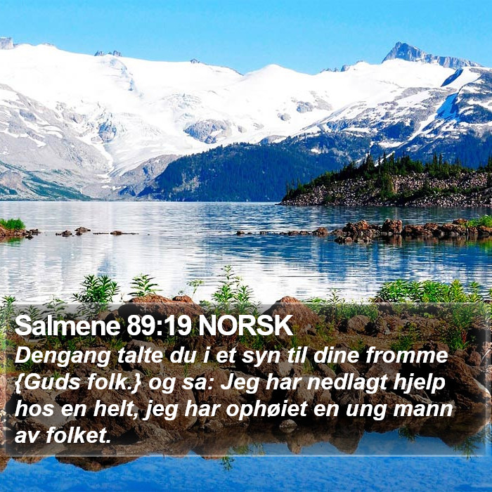 Salmene 89:19 NORSK Bible Study