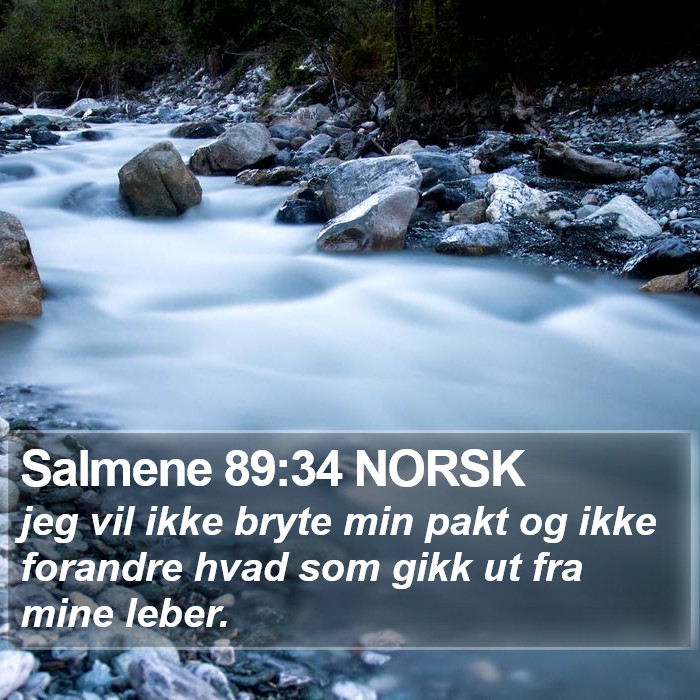 Salmene 89:34 NORSK Bible Study