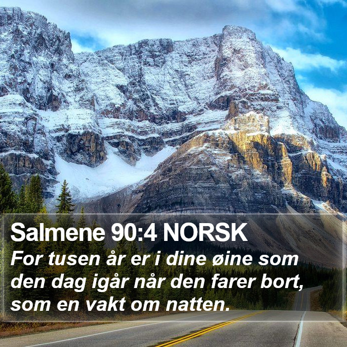 Salmene 90:4 NORSK Bible Study