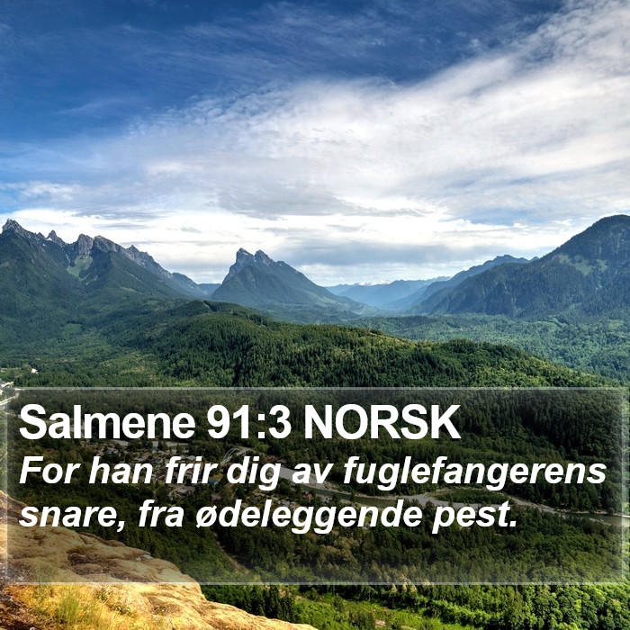 Salmene 91:3 NORSK Bible Study