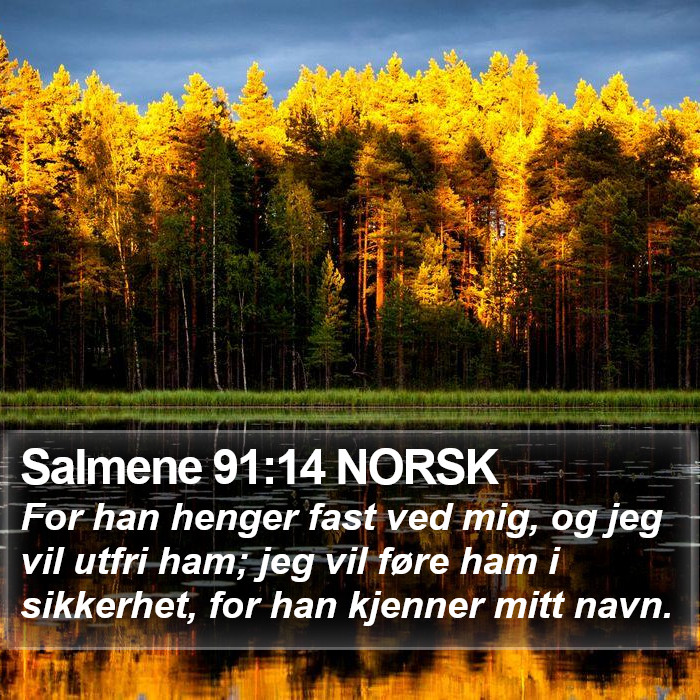 Salmene 91:14 NORSK Bible Study