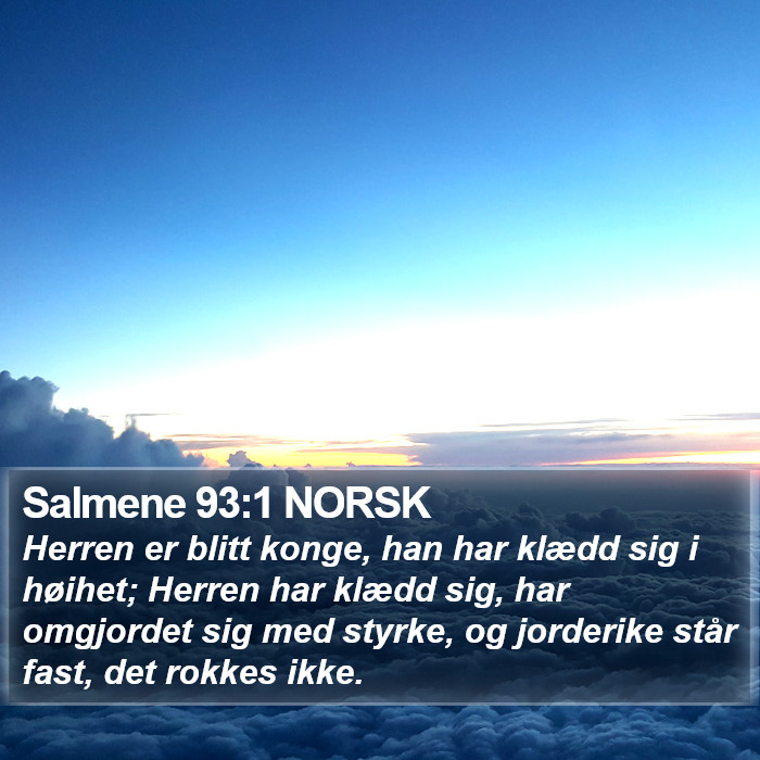 Salmene 93:1 NORSK Bible Study