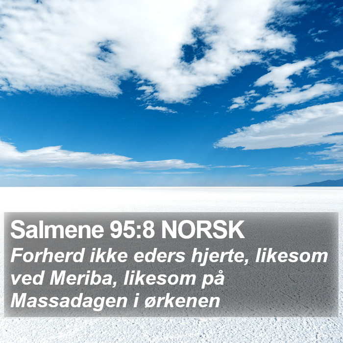 Salmene 95:8 NORSK Bible Study