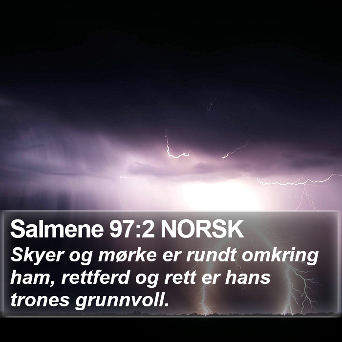 Salmene 97:2 NORSK Bible Study