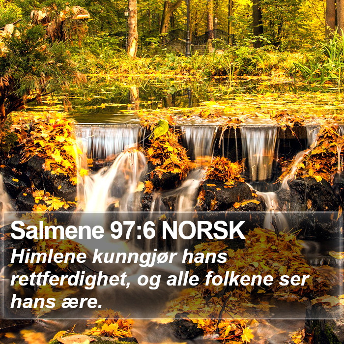 Salmene 97:6 NORSK Bible Study