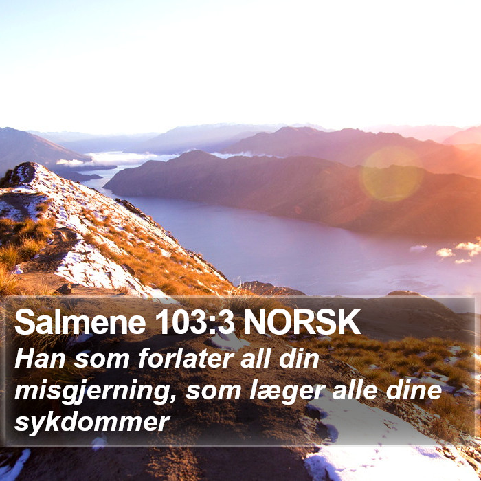 Salmene 103:3 NORSK Bible Study