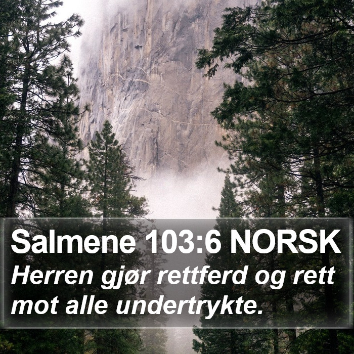 Salmene 103:6 NORSK Bible Study