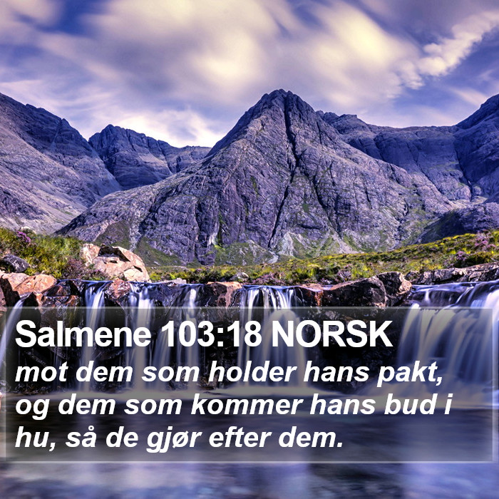 Salmene 103:18 NORSK Bible Study