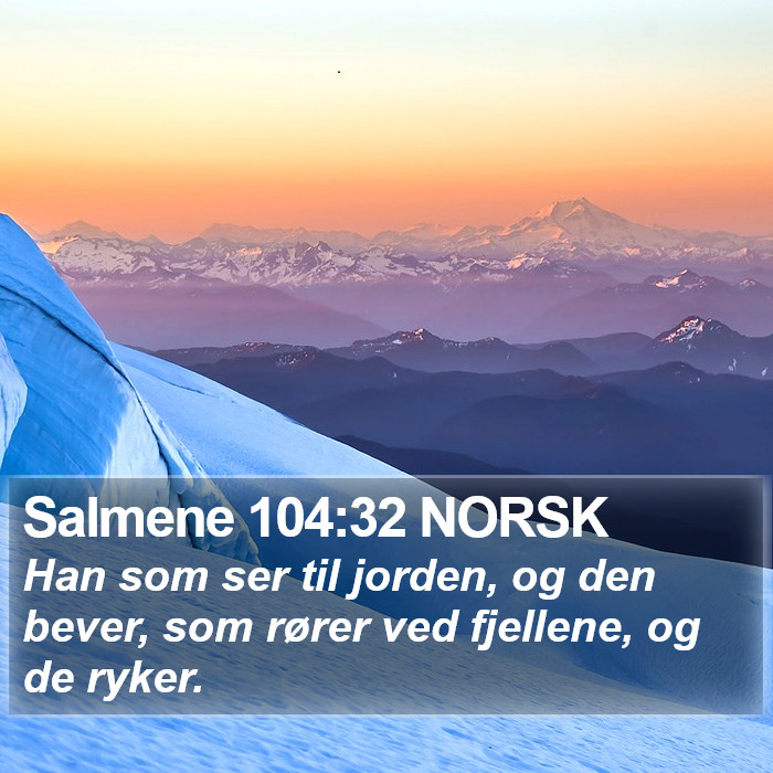 Salmene 104:32 NORSK Bible Study