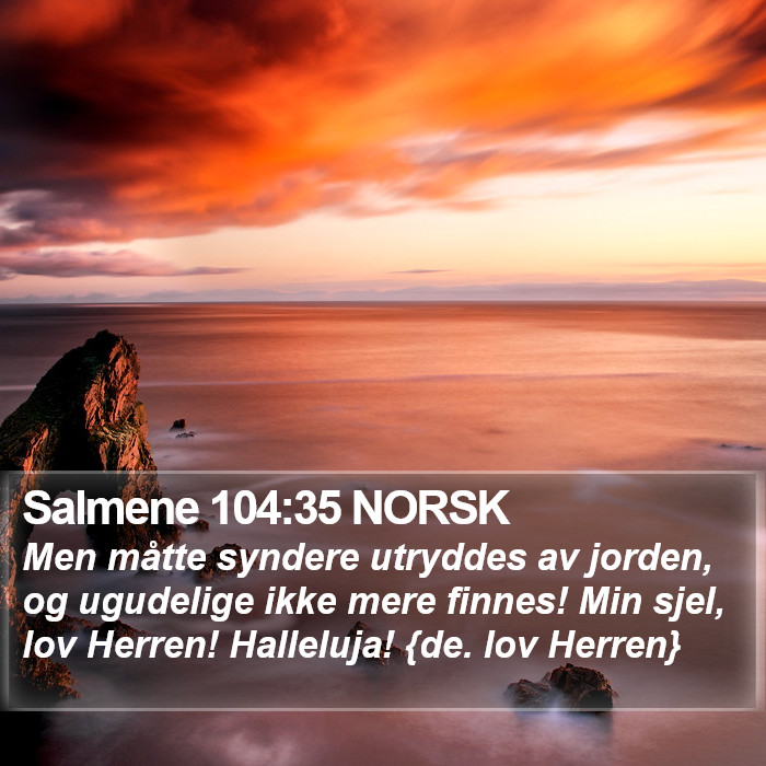 Salmene 104:35 NORSK Bible Study