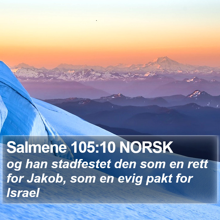 Salmene 105:10 NORSK Bible Study