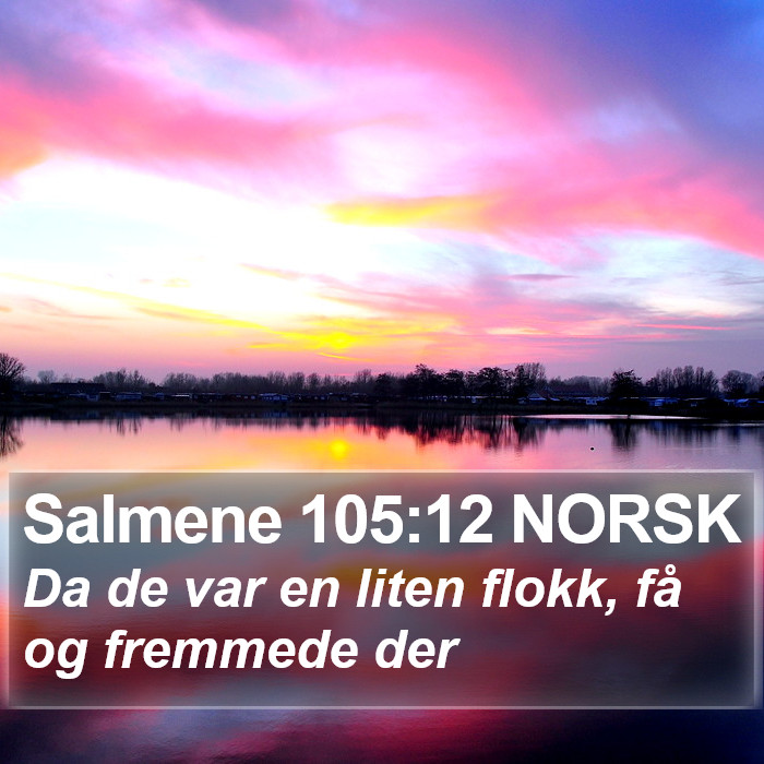 Salmene 105:12 NORSK Bible Study