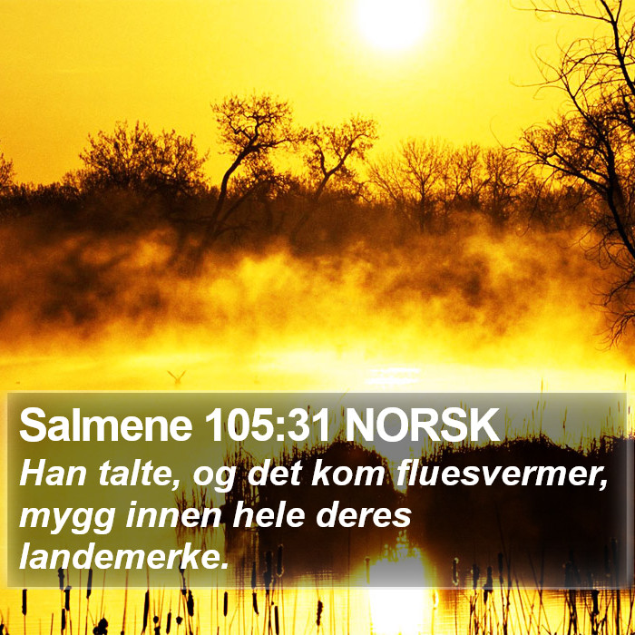 Salmene 105:31 NORSK Bible Study