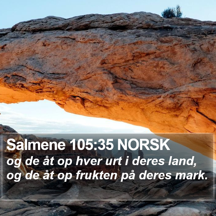 Salmene 105:35 NORSK Bible Study