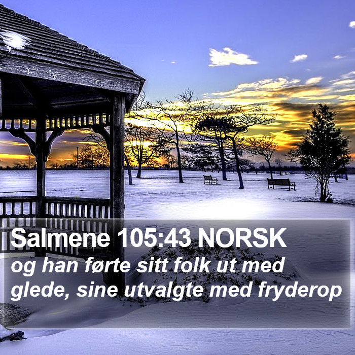 Salmene 105:43 NORSK Bible Study