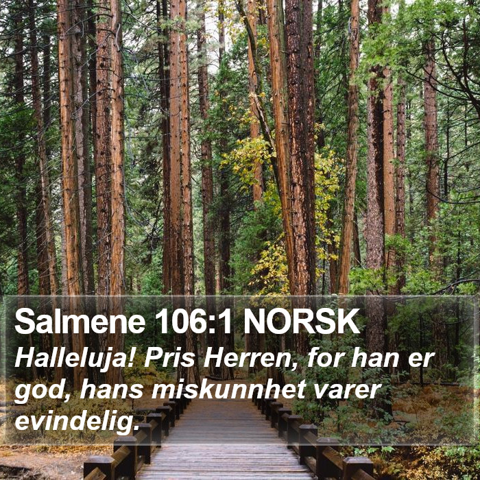 Salmene 106:1 NORSK Bible Study