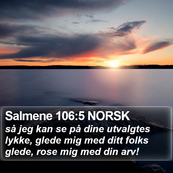 Salmene 106:5 NORSK Bible Study