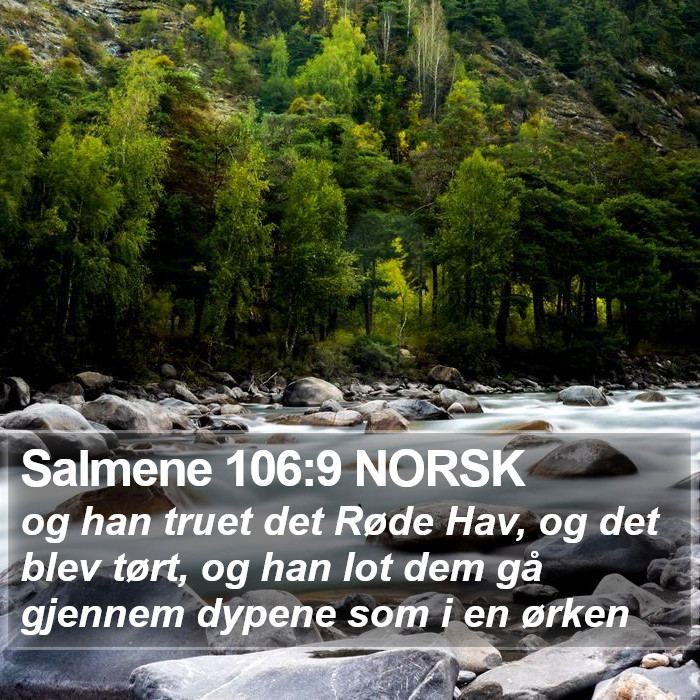 Salmene 106:9 NORSK Bible Study