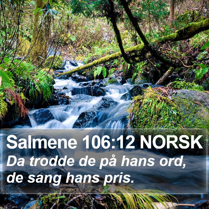 Salmene 106:12 NORSK Bible Study