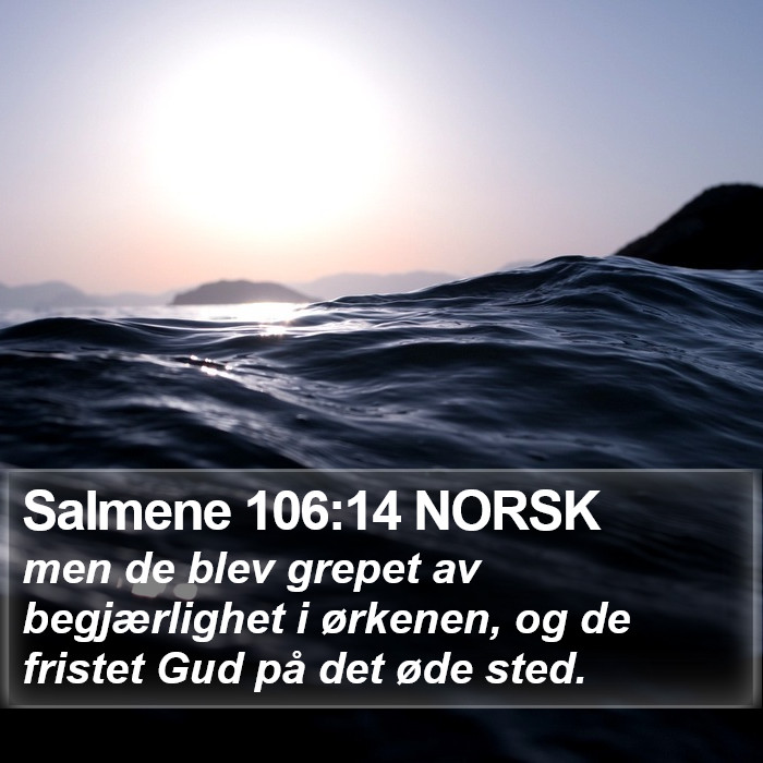 Salmene 106:14 NORSK Bible Study